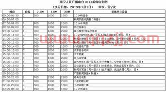 南宁电视台节目表
