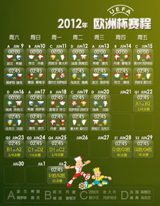 2019欧洲杯赛程表及结果直播