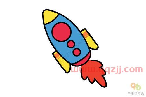 火箭的简笔画