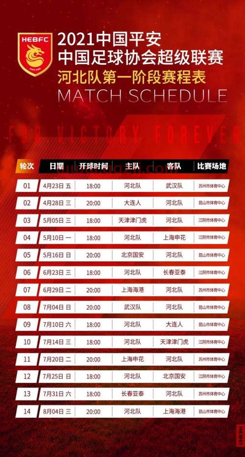 中超2021年的赛程时间表第一阶段