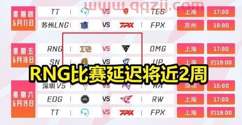 rng赛程夏季赛2021