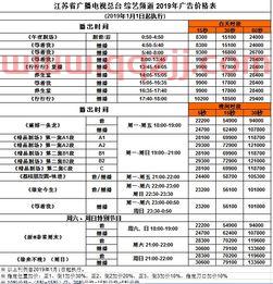 江苏综艺频道节目表