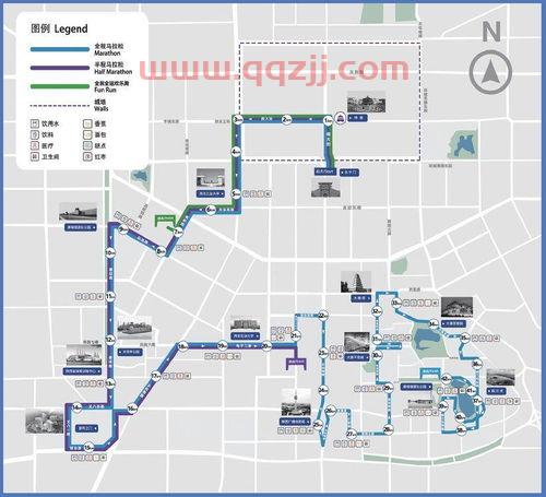 西安马拉松2020路线图