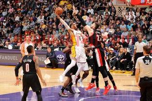 nba湖人vs开拓者