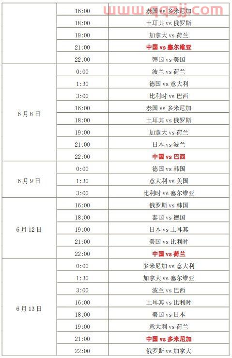 中国女排2021赛程表（女排联赛2021赛程表） 第1张